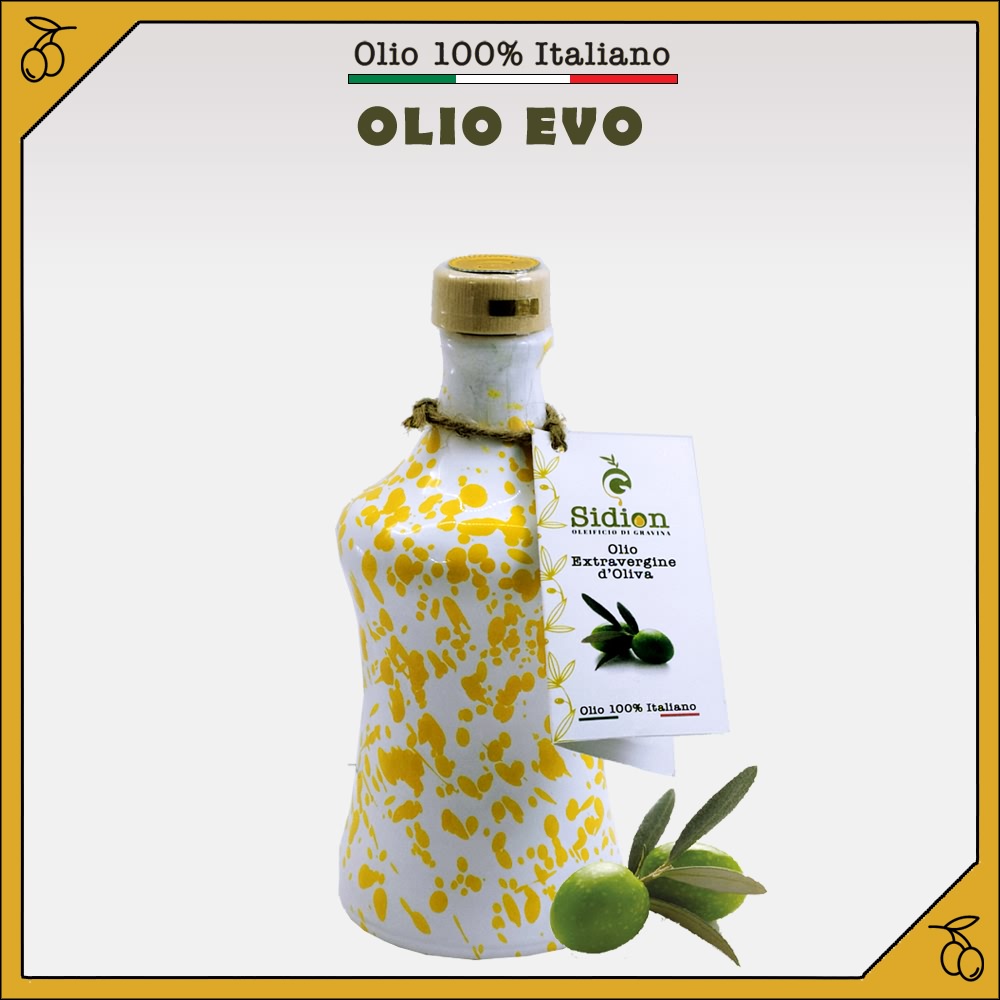 Olio EVO Classico
orcio pennellato giallo da 250 ml
