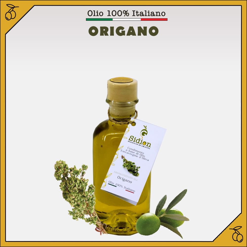 Olio aromatizzato all'Origano
bottiglia da 200 ml
