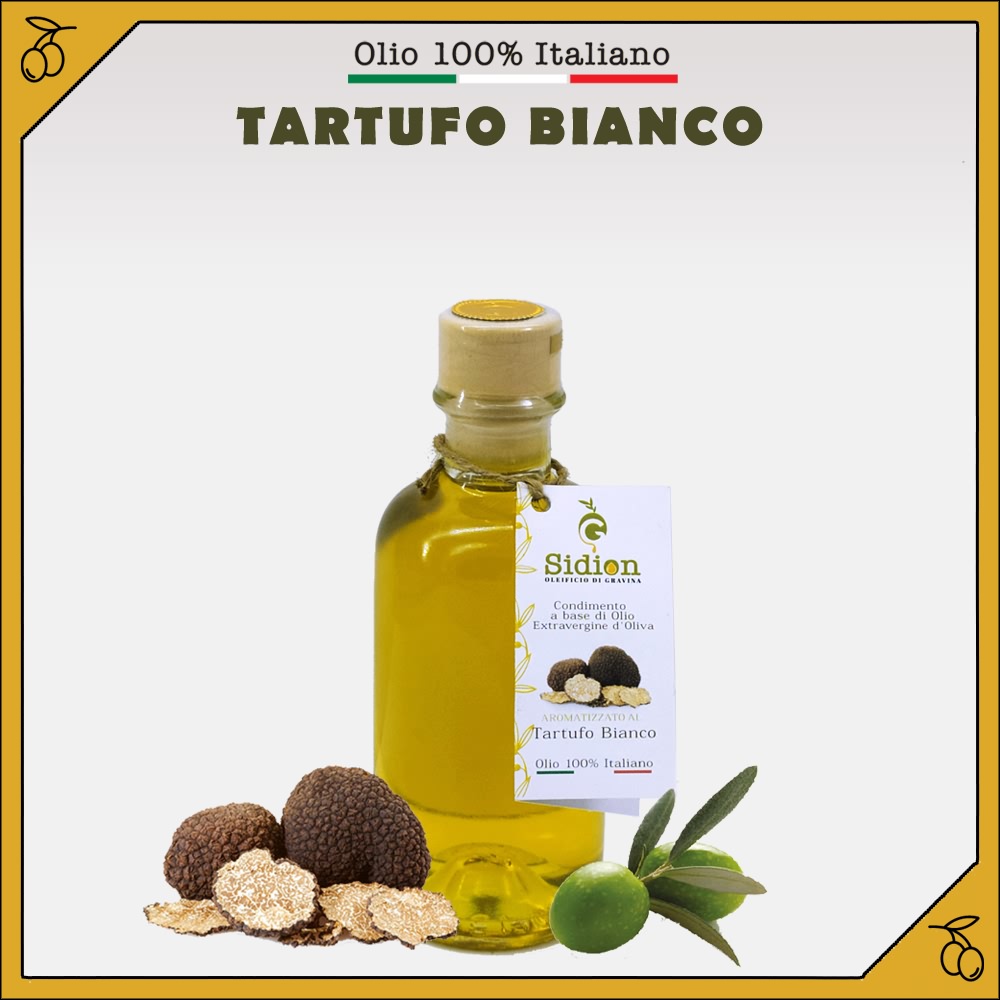 Olio aromatizzato al Tartufo
bottiglia da 200 ml
